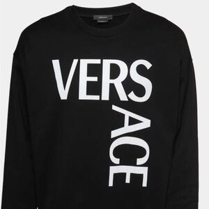 Versace Black and White Crewneck Sweatshirt